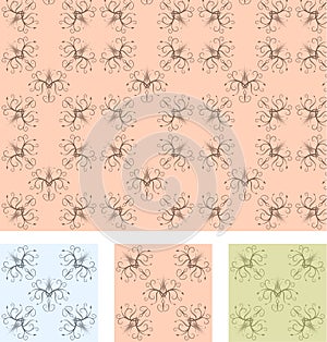 Retro wallpaper seamless pattern