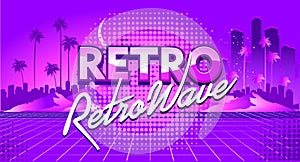 Retro Wave Sunset