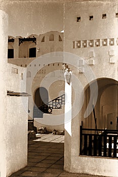 Retro white structure in Egypt