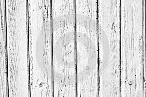 Retro white wood planks, background texture