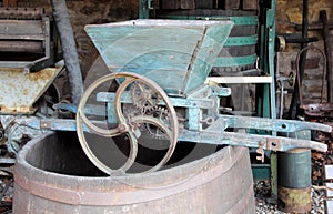 Retro wine press