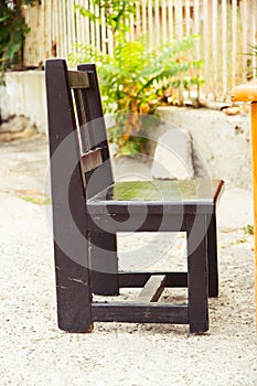 Retro wooden chair photo