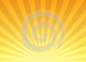 Retro yellow sunburst background