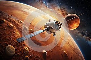 Retrospective Mars Orbiter A Stunning 3D Visualization of Space Exploration Based on NASA Data Unveiling the Red photo