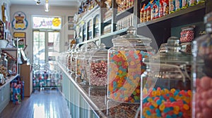 A retrostyle candy store that will take you back to your childhood days. From the popcorn machine in the corner to the photo