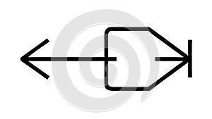 Return Arrow Icon: Go Back Previous Step Symbol Vector, vector design Generative AI