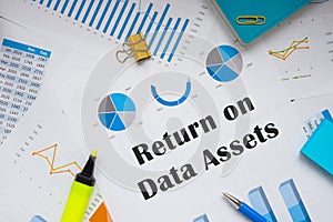 Return on Data Assets phrase on the sheet