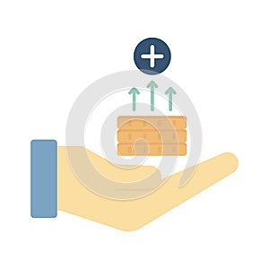 Return flat vector icon which can easily modify or edit