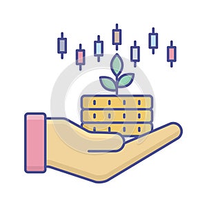 Return flat vector icon which can easily modify or edit