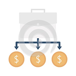 Return flat vector icon which can easily modify or edit