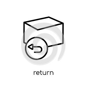 Return icon from collection. photo