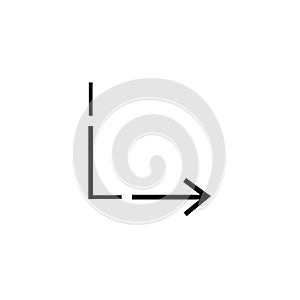 Return icon vector sign and symbol isolated on white background, Return logo concept