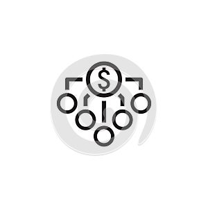 Return on Investment Icon. Business Concept. Flat Design