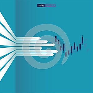 Return on investment, ROI chart and graph, Business, profit, and success. business vector  illustration