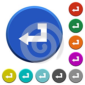 Return key beveled buttons