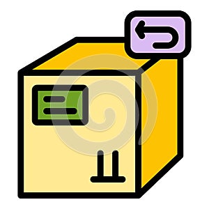 Return policy icon vector flat