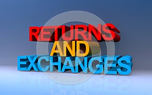 returns and exchanges on blue