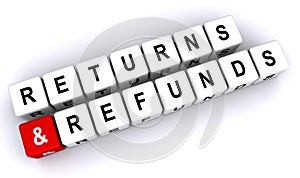 Returns and refunds sign