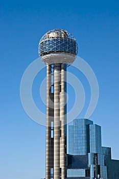 Reunion Tower in Downtown Dallas, Texas