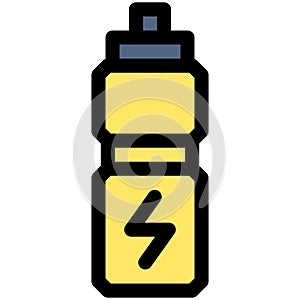 Reusable bottle icon, Marathon related vector
