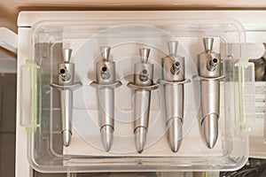 Reusable instruments for proctology. F.O. ring anoscopes lighting