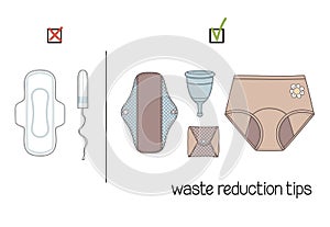Reusable vs disposable period products