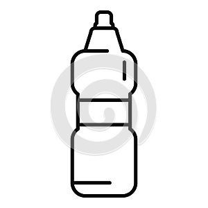 Reusable water bottle line icon