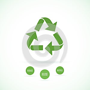 Reuse, reduce, recycle icon