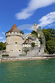 Reuss River and Lucerne Castle