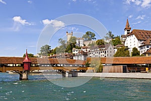 Reuss River in Luzern, Switzerland