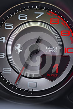 Ferrari rev Counter detail