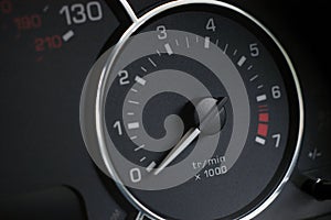 Rev counter on new car