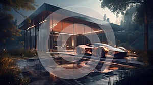 Luxury House & Stylish Supercar: A Match Made in Heaven photo
