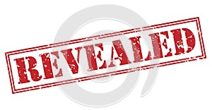 Revealed red stamp