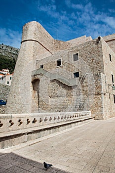 Revelin Tower at Ploce Gate on the walls of Dubrovnik