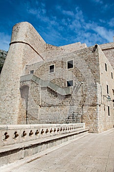 Revelin Tower at Ploce Gate on the walls of Dubrovnik