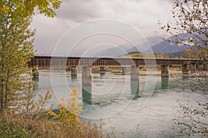 Revelstoke Rail Bridge in Autumn