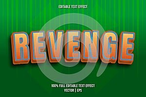 Revenge editable text effect retro style