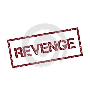 Revenge rectangular stamp.