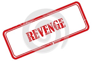 revenge stamp on white