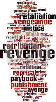 Revenge word cloud