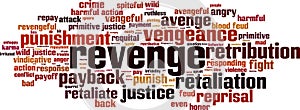 Revenge word cloud