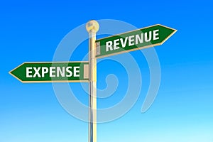 Revenue or expense photo