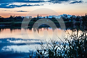 Rever view, Latvia, sunrise, beatyfull, sky, sun