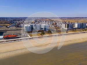 Revere Beach aerial view, Revere, MA, USA