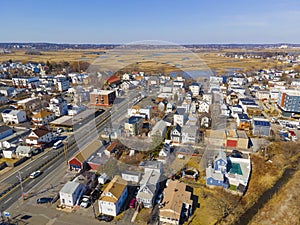 Revere Beach aerial view, Revere, MA, USA