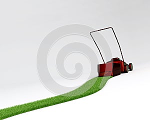 Reverse lawn mover photo