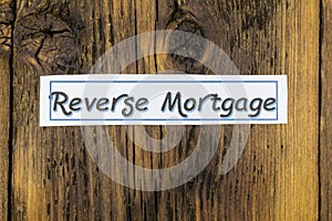 Reverse mortgage home equity retirement conversion contract