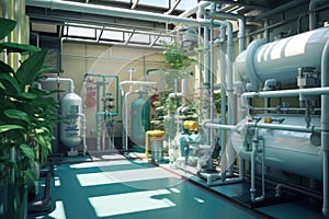 reverse osmosis system in a clean environment