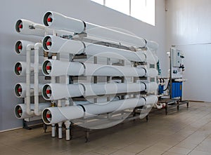 Reverse osmosis system - installation of industrial membrane devices